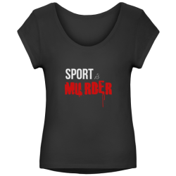 T-Shirt Motiv Sport Is Murder